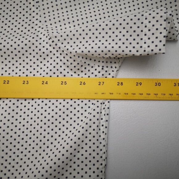 NWOT Lucky Brand Men's Size XXL (18-18 1/2) White w/ Black Tailored Fit Shirt - Picture 8 of 10